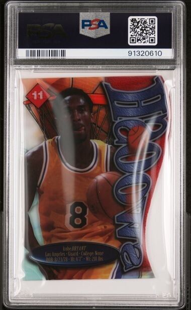 Kobe Bryant 1998-99 Collectors Edge Impulse Swoosh Acetate Die-cut PSA 9