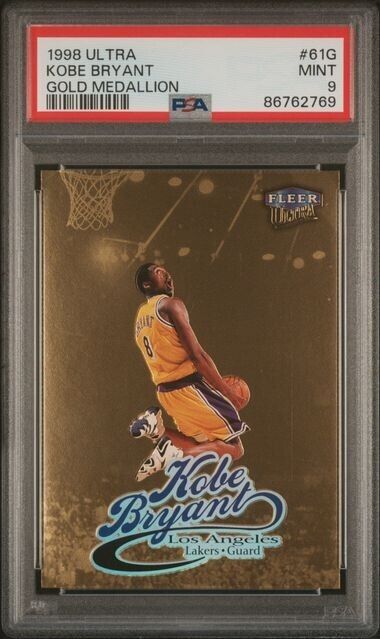 1998-99 Fleer Ultra Gold Medallion #61G Kobe Bryant PSA 9