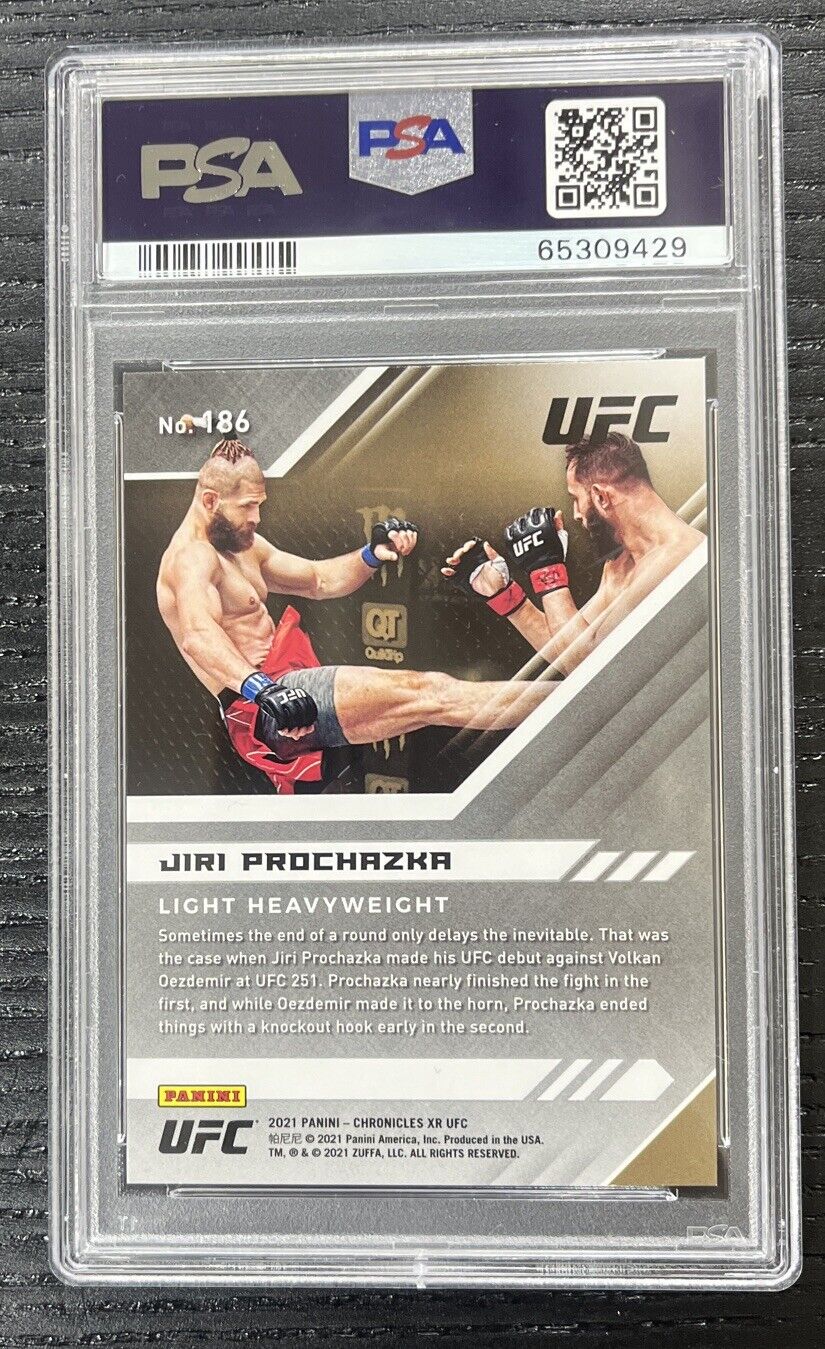 Jiri Prochazka 2021 Chronicles Rookie UFC RC PSA 10