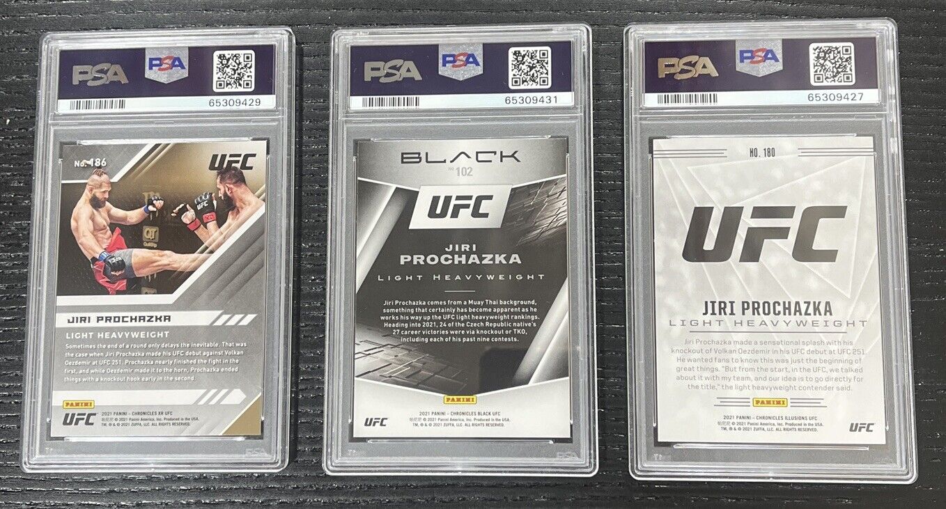 Jiri Prochazka 2021 Chronicles Rookie UFC RC PSA 10