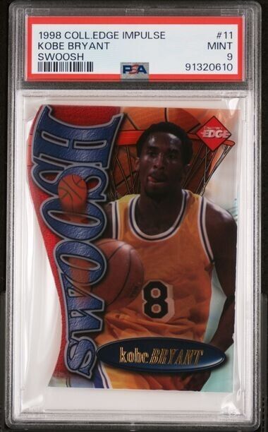 Kobe Bryant 1998-99 Collectors Edge Impulse Swoosh Acetate Die-cut PSA 9