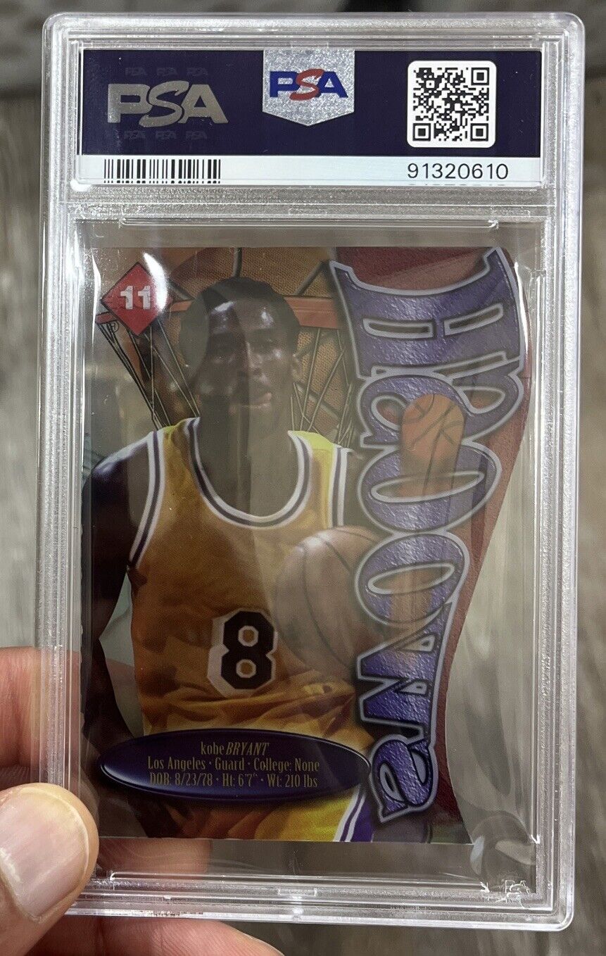 Kobe Bryant 1998-99 Collectors Edge Impulse Swoosh Acetate Die-cut PSA 9