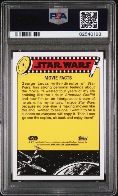 2022 Topps Chrome SW Sapphire A Quizzical Threepio ORANGE #126 /25 PSA 10