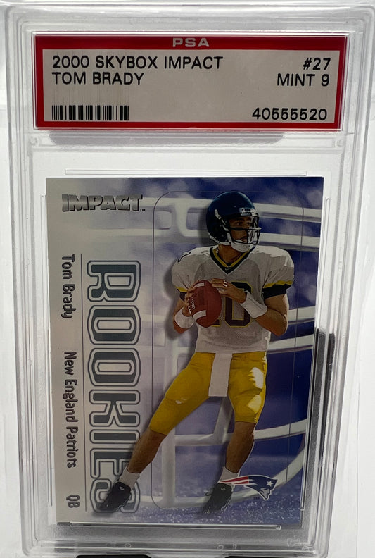 2000 Skybox Impact Tom Brady #27 Mint 9 RC