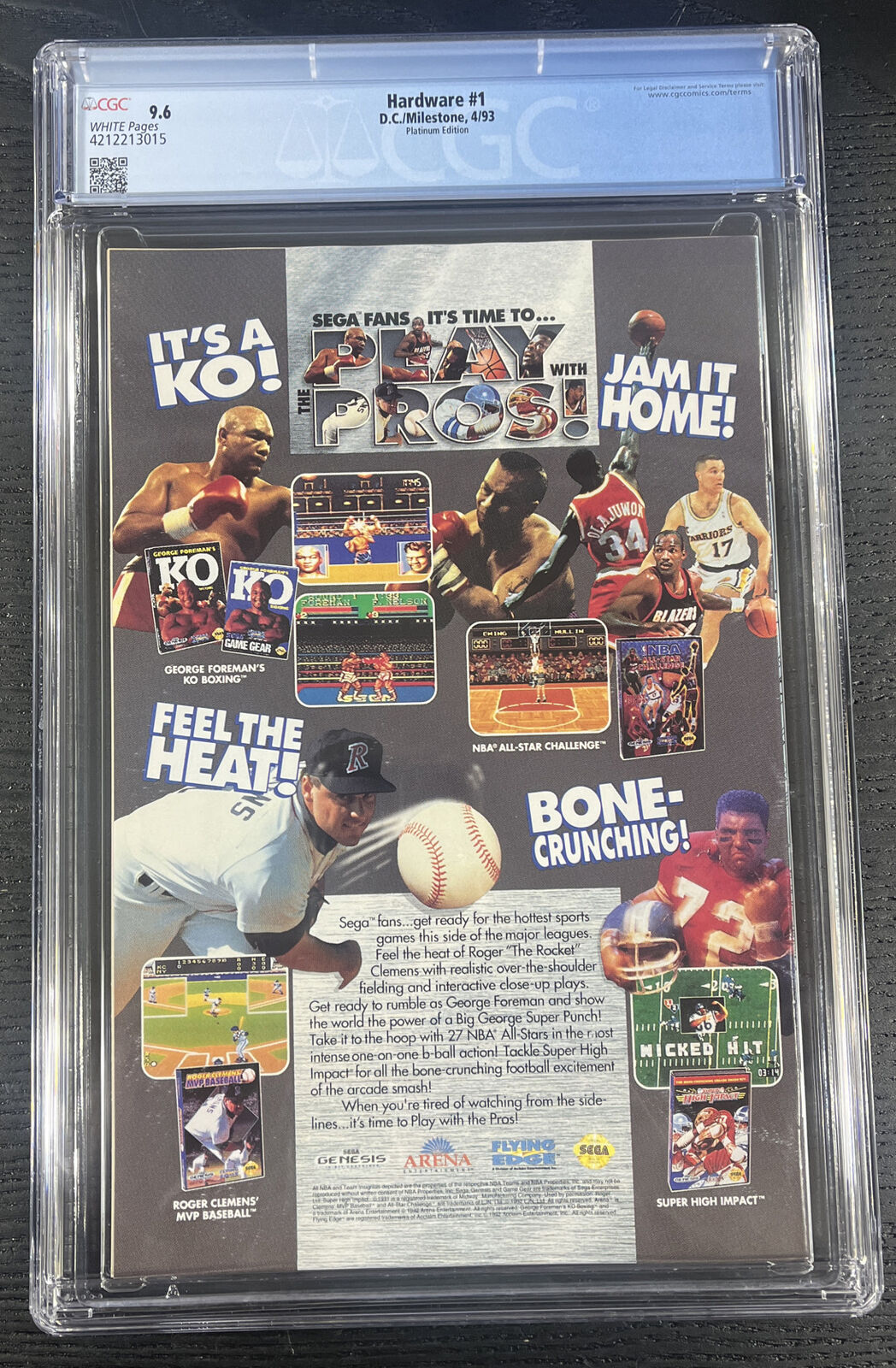 Hardware #1 Platinum Edition CGC 9.6 1993 - DC Comics Milestone