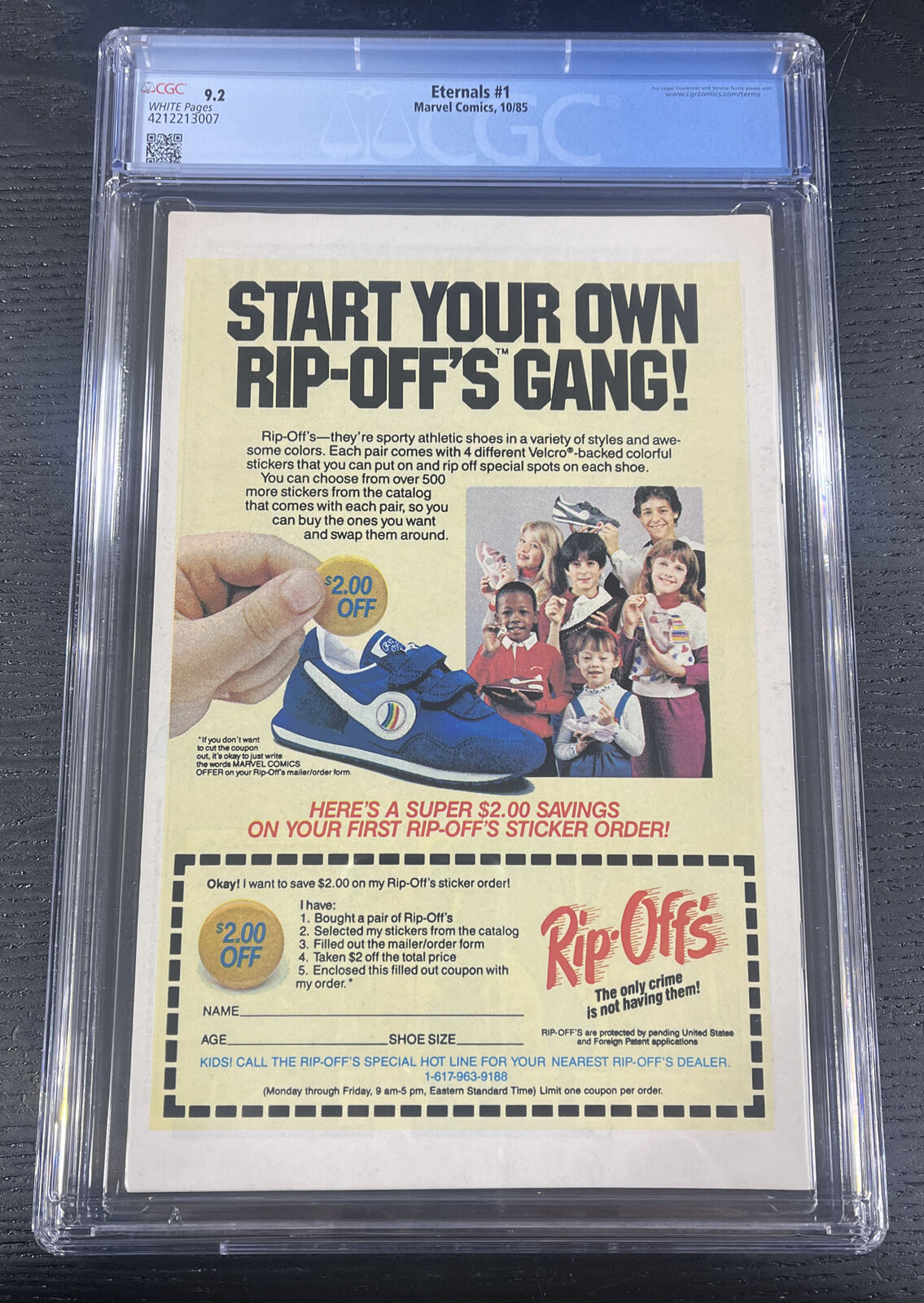 Marvel Comics 1985 Eternals #1 CGC 9.2 1st appearance of Phastos