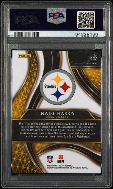 2020 Select Najee Harris #406 RC Rookie XRC PSA 10 GEM MINT