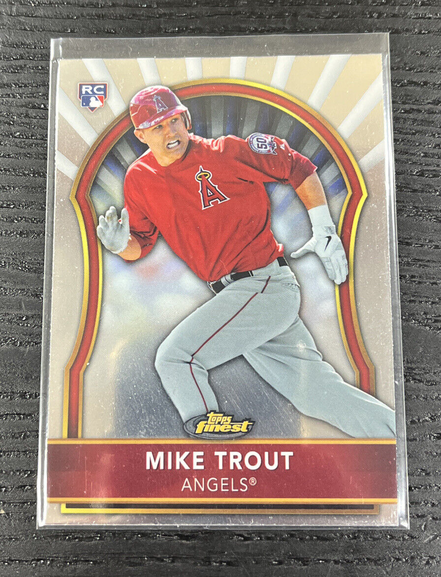 2011 Topps Finest Mike Trout Rookie Los Angeles Angels #94