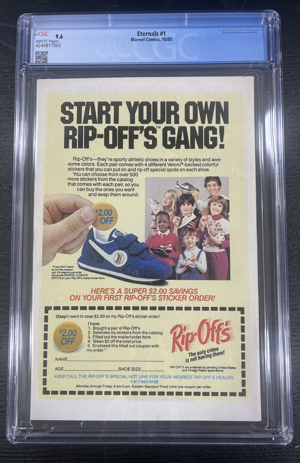 Marvel Comics 1985 Eternals #1 CGC 9.6 1st appearance of Phastos