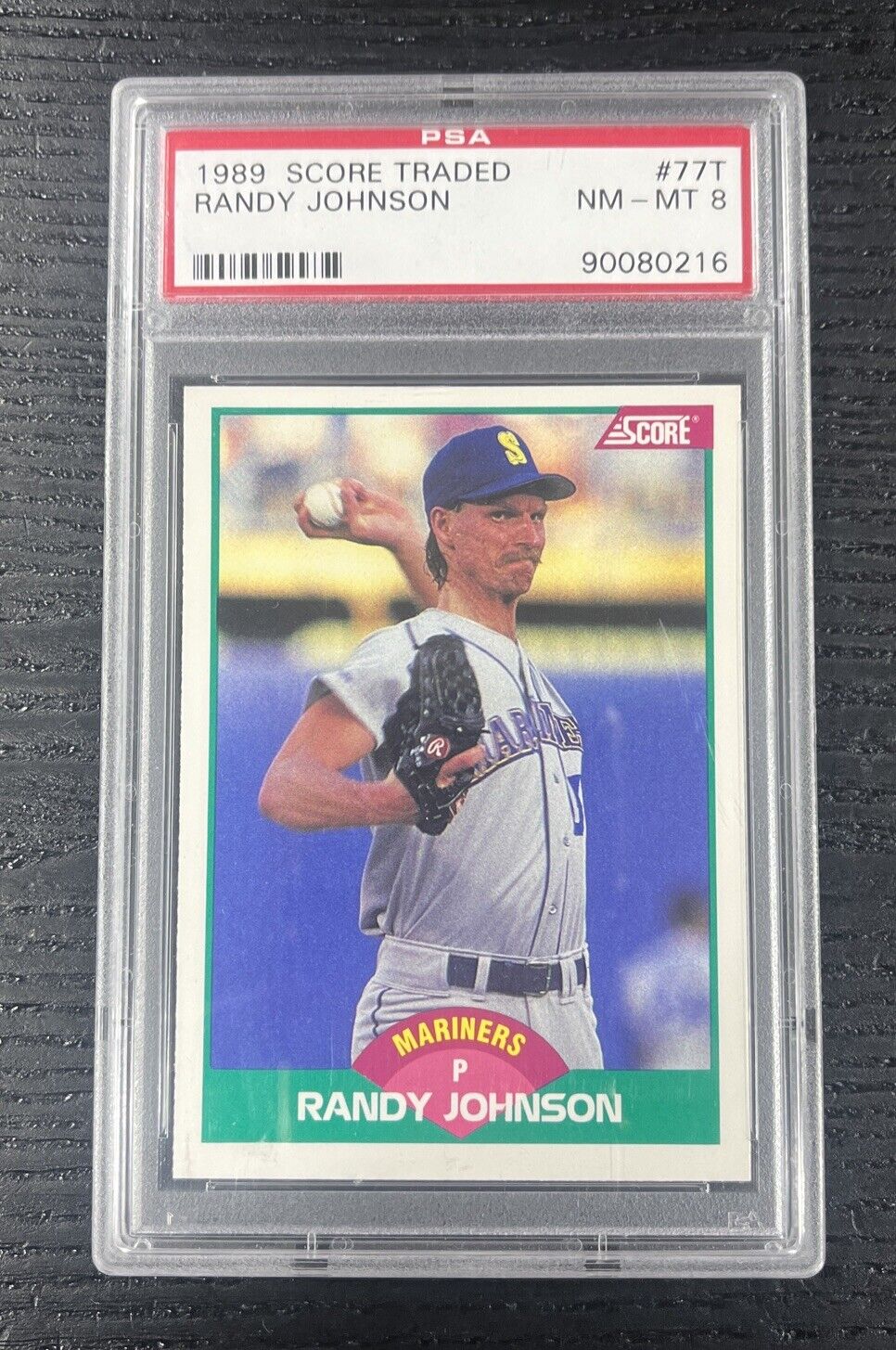 1989 Score Traded #77T Randy Johnson Rookie Card HOFer PSA: NM-MT 8