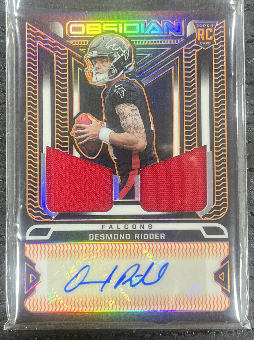 2022 PANINI OBSIDIAN DESMOND RIDDER ELECTRIC ETCH ORANGE RC PATCH AUTO /99