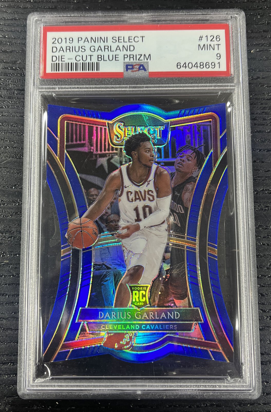 2019-20 Select Die-Cut Darius Garland Blue Prizm /249 Cavaliers RC Rookie PSA 9