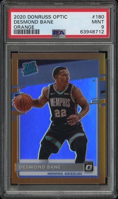 2020-21 Panini Donruss Optic Desmond Bane Rated Rookie Orange Prizm #/199