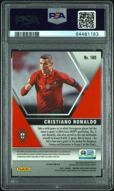 2020 Mosaic Euro CRISTIANO RONALDO Portugal Genesis SSP PSA 10 POP 11