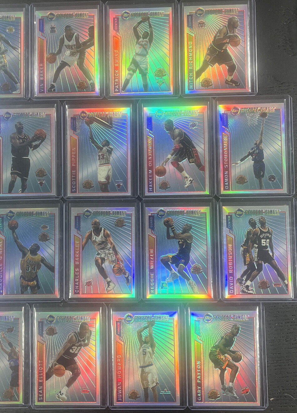 1996-97 Topps Mystery Finest Refractor Set with Michael Jordan!!! ALL 22 cards