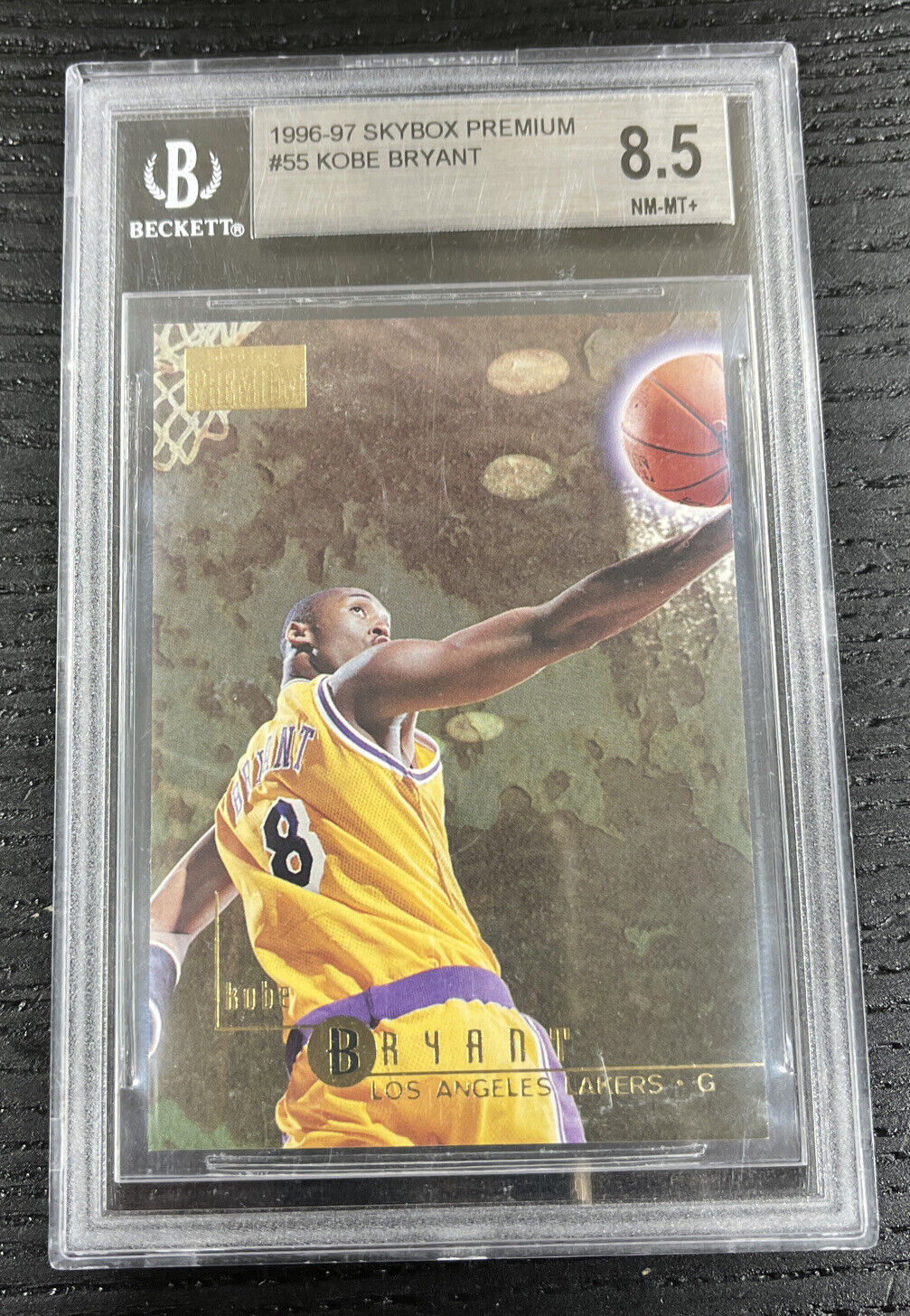1996-97 Skybox Premium #55 Kobe Bryant Lakers RC Rookie HOF BGS 8.5 w/ 9.5