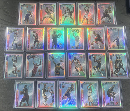 1996-97 Topps Mystery Finest Refractor Set with Michael Jordan!!! ALL 22 cards