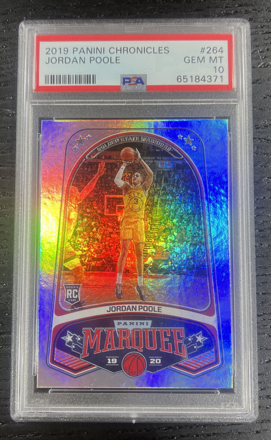 2019 Panini Chronicles Marquee #264 Jordan Poole Rookie PSA 10 GEM MINT RC