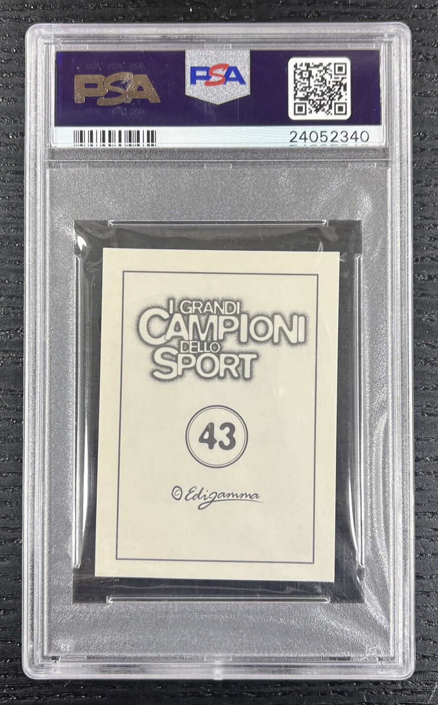 1997 Pele Edigamma I Grandi #43 Rare Trading Card Campioni Dello Sport PSA 10