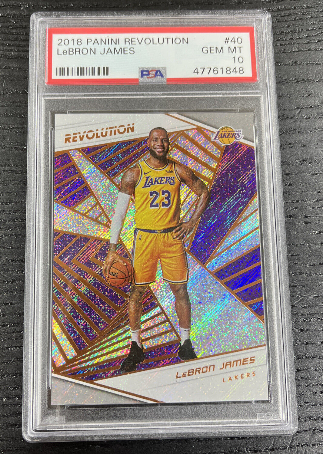 LeBron James 2018-19 Panini Revolution #40 Los Angeles Lakers PSA 10