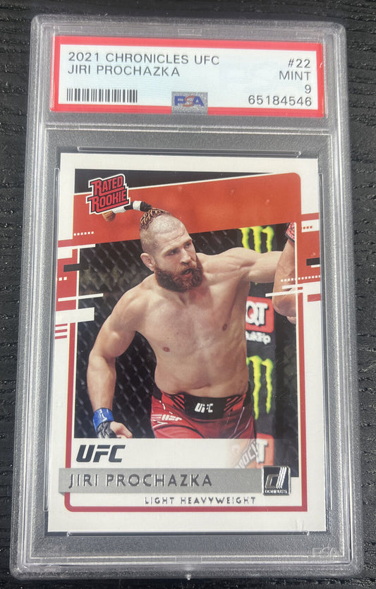 2021 Jiri Prochazka Panini Chronicles UFC Donruss #22 - PSA 9 - Rookie