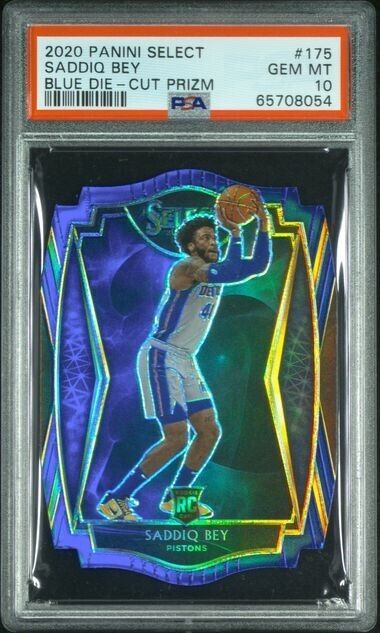 2020-21 Panini Select Die-Cut Prizm Saddiq Bey RC Rookie /249 PSA 10