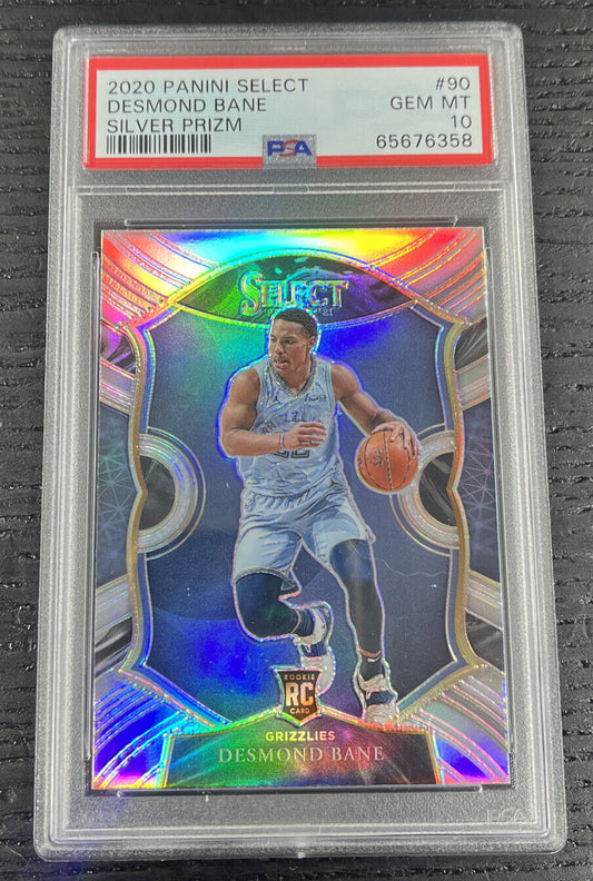 2020-21 Select Desmond Bane Silver Concourse Prizm #90 PSA 10