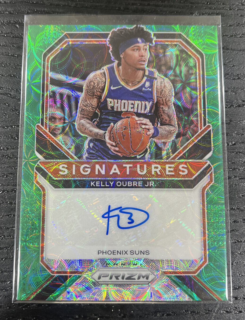 2020-21 PANINI PRIZM CHOICE Kelly Oubre Jr. Signatures Auto Green /8