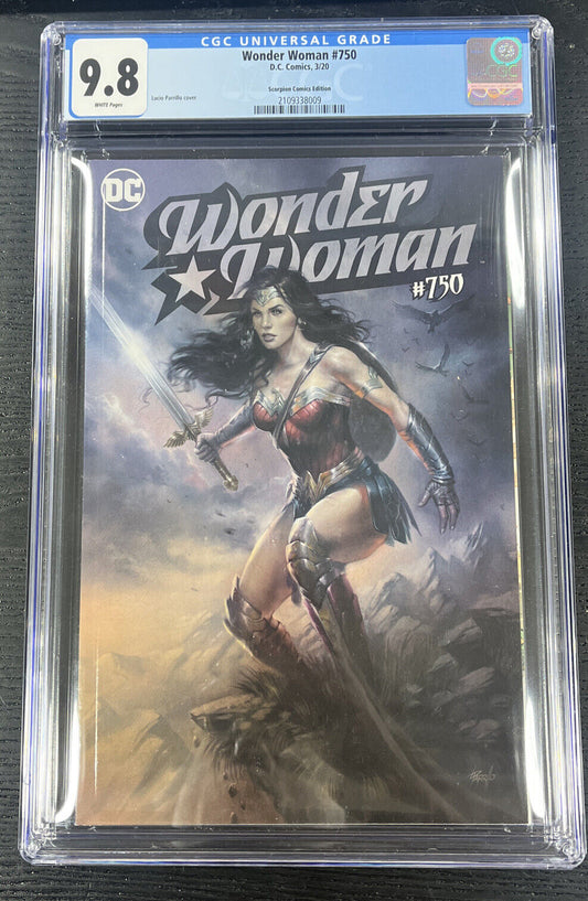 WONDER WOMAN CGC 9.8 #750 LUCIO PARRILLO TRADE DRESS VARIANT DC Comics