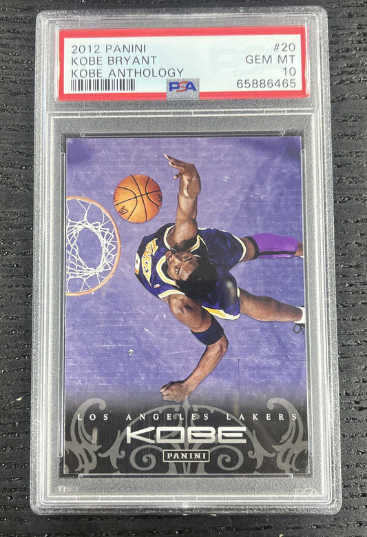 2012 PANINI KOBE BRYANT ANTHOLOGY #20 LAKERS HOF LOW POP PSA 10