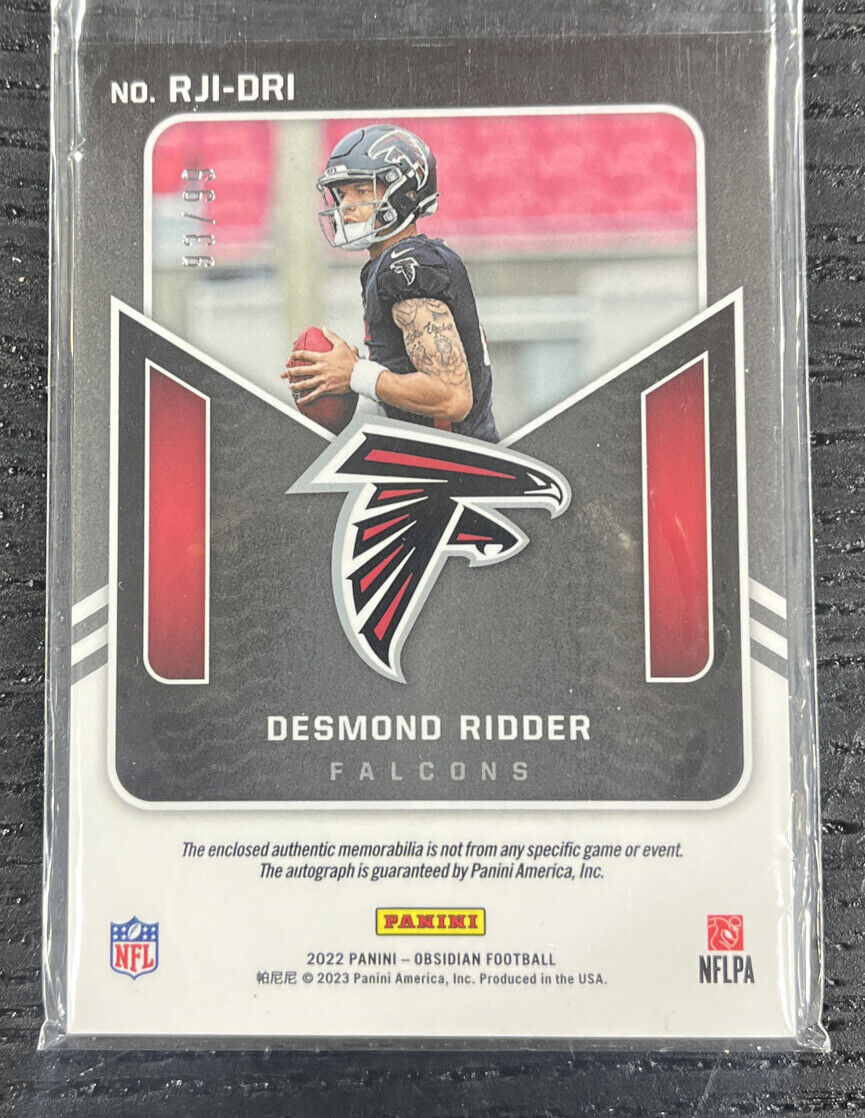 2022 PANINI OBSIDIAN DESMOND RIDDER ELECTRIC ETCH ORANGE RC PATCH AUTO /99