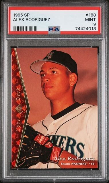 1995 Upper Deck SP Alex Rodriguez Card Mariners Yankees Graded PSA 9