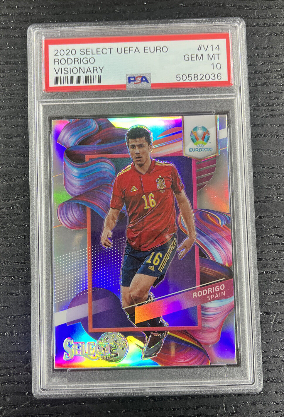 2020 Select UEFA Euro RODRIGO Visionary SSP #14 Spain PSA 10