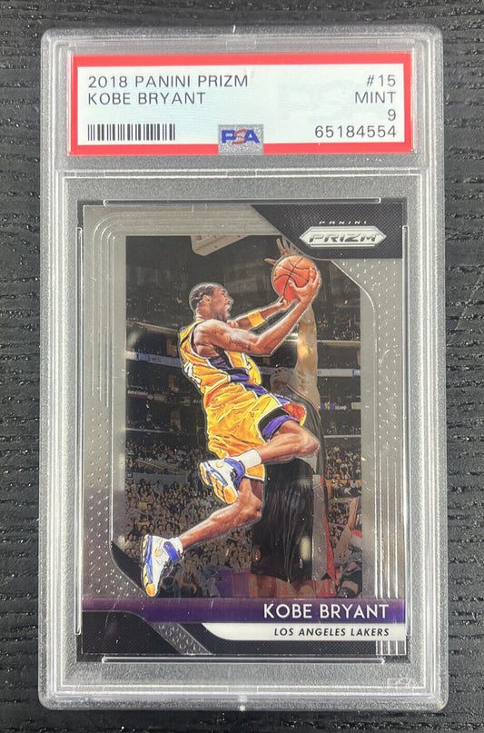 2018-19 Panini Prizm #15 Kobe Bryant Los Angeles Lakers PSA 9