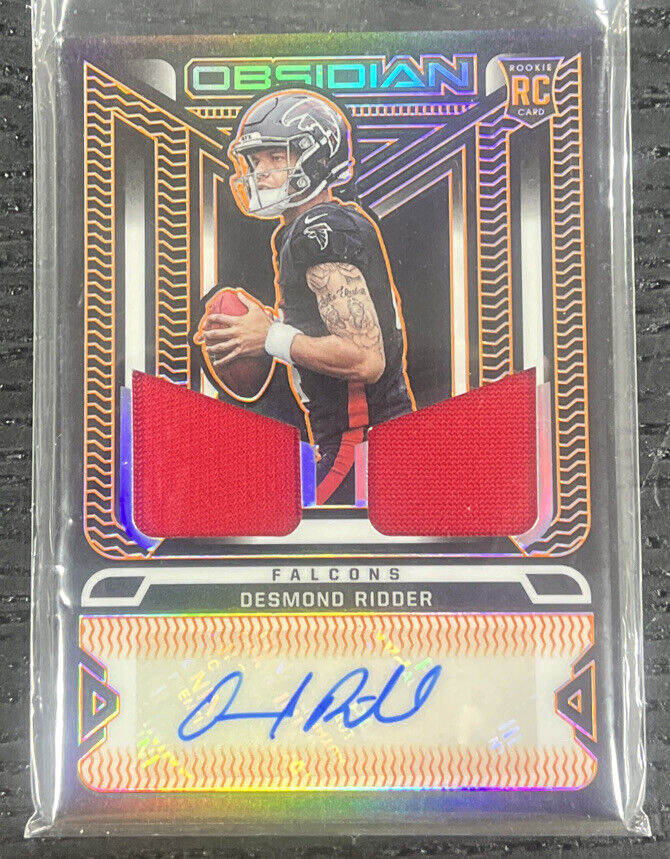 2022 PANINI OBSIDIAN DESMOND RIDDER ELECTRIC ETCH ORANGE RC PATCH AUTO /99