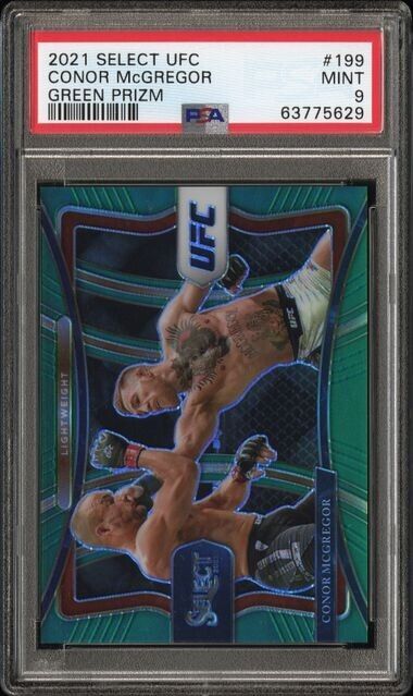 2021 Select UFC Conor McGregor Green Prizm /5 #199 PSA 9 RARE SSP