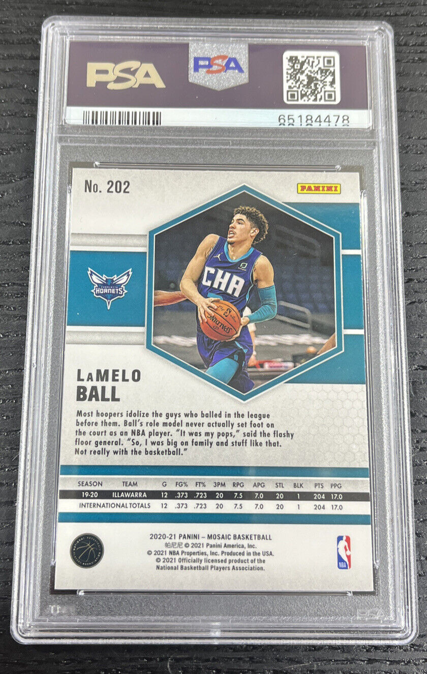 2020 Mosaic Lamelo Ball RC Rookie #202 PSA 10