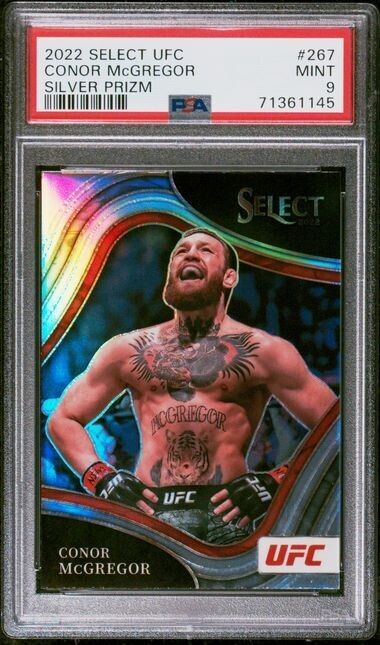 2022 Select UFC Conor MCGREGOR Silver Prizm #267 PSA 9