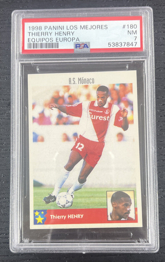 1998 Panini Los Mejores Equipos de Europa Thierry Henry PSA 7