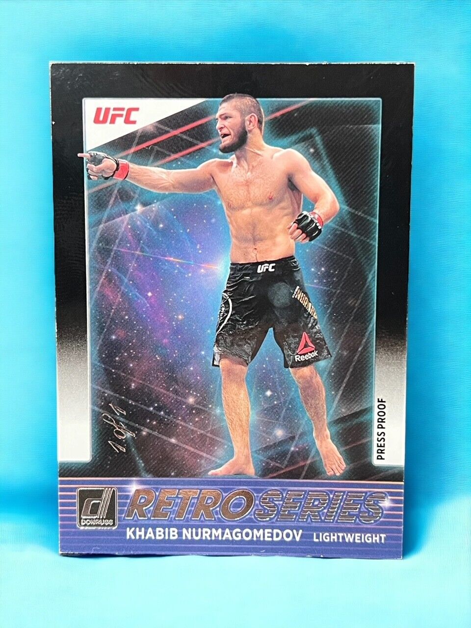 2022 Donruss UFC - Retro Series Press Proof #9 Khabib Nurmagomedov 1 of 1