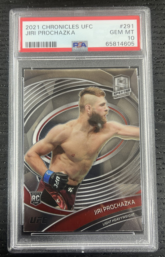 2021 Chronicles UFC Spectra Jiri Prochazka #291 PSA 10