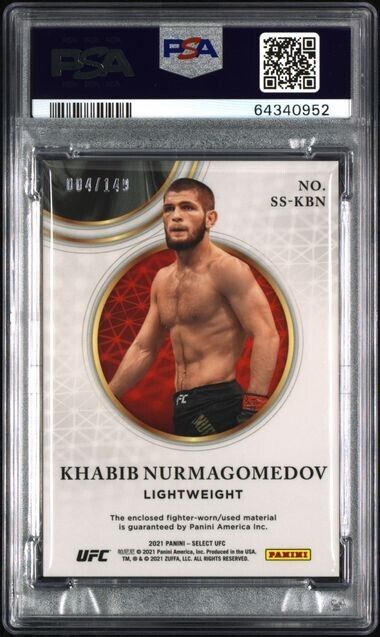 2021 Panini Select UFC Khabib Nurmagomedov #SS-KBN Relic /149