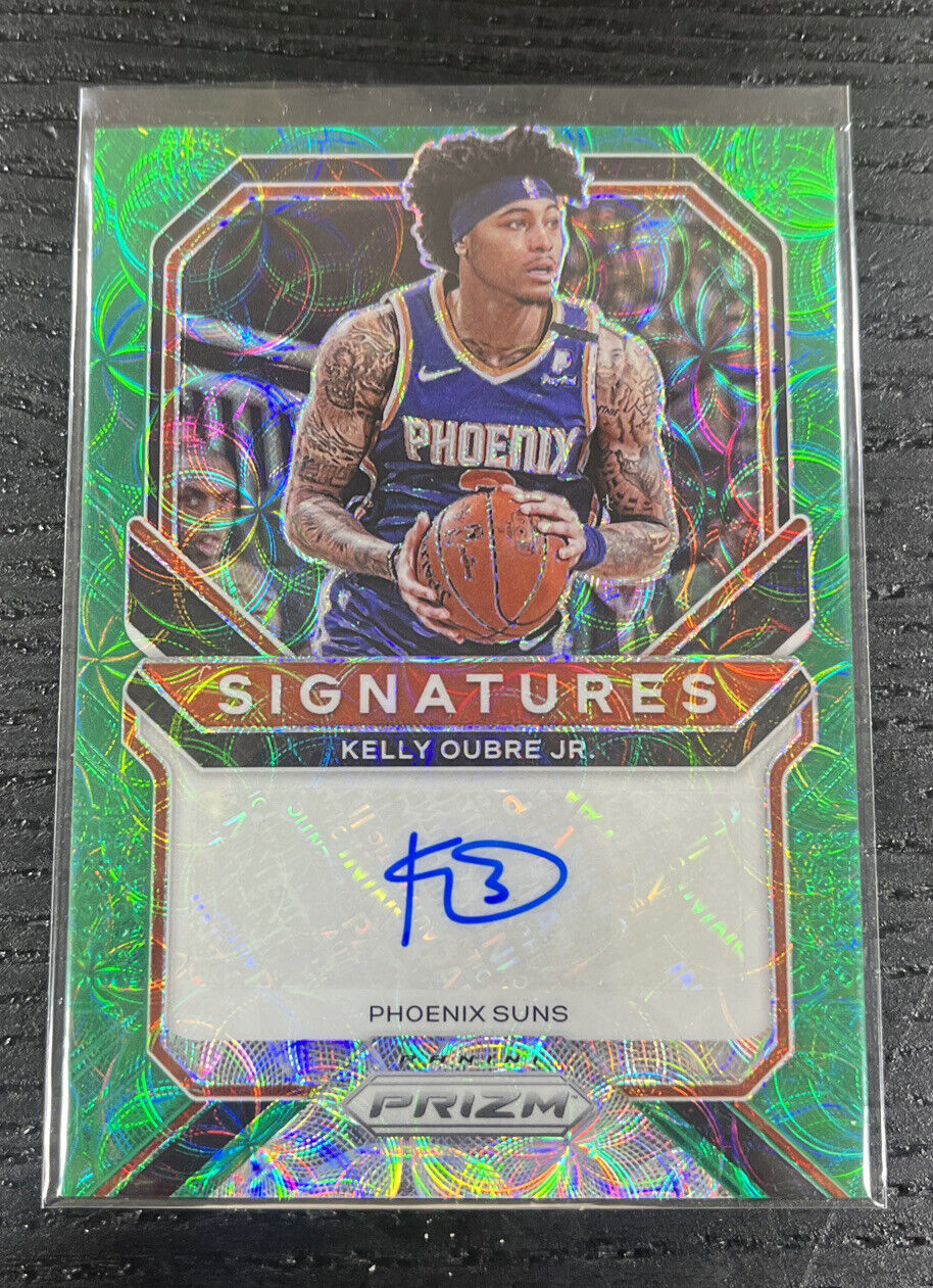 2020-21 PANINI PRIZM CHOICE Kelly Oubre Jr. Signatures Auto Green /8