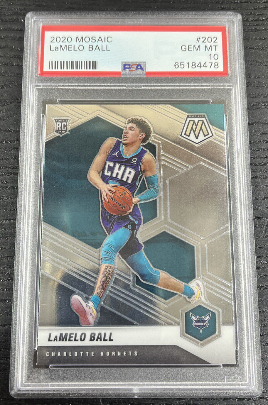 2020 Mosaic Lamelo Ball RC Rookie #202 PSA 10
