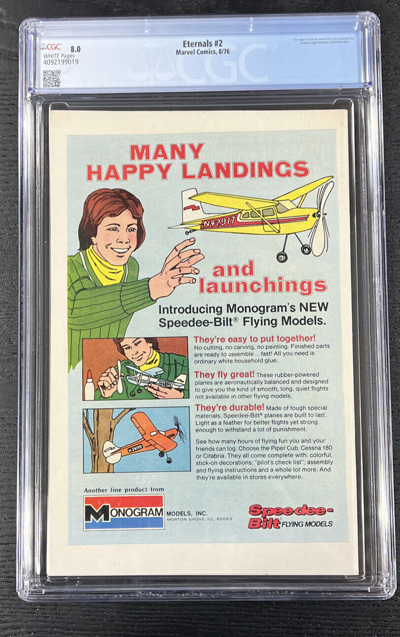 Eternals 2 CGC 8.0 Marvel Comics 1976 1st Ajak and the Celestials