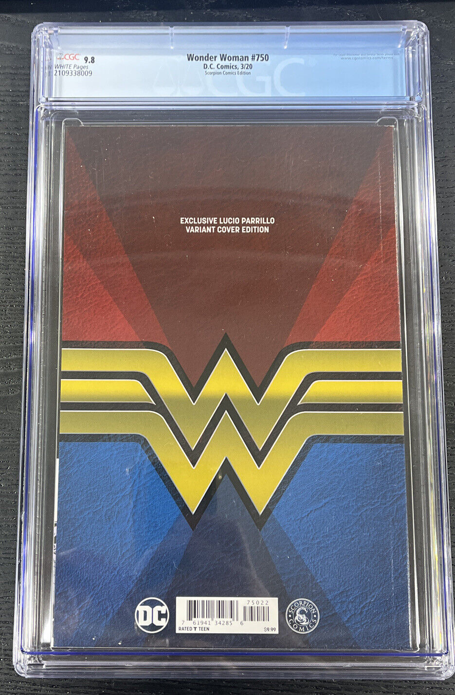 WONDER WOMAN CGC 9.8 #750 LUCIO PARRILLO TRADE DRESS VARIANT DC Comics