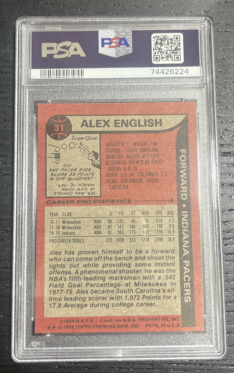 1979 Topps - Alex English #31 PSA 5