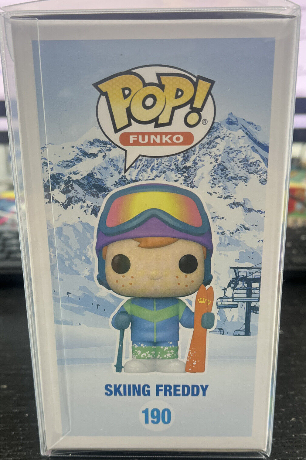 Funko Pop! SKIING FREDDY #190 Funko Shop Exclusive! With Protector!