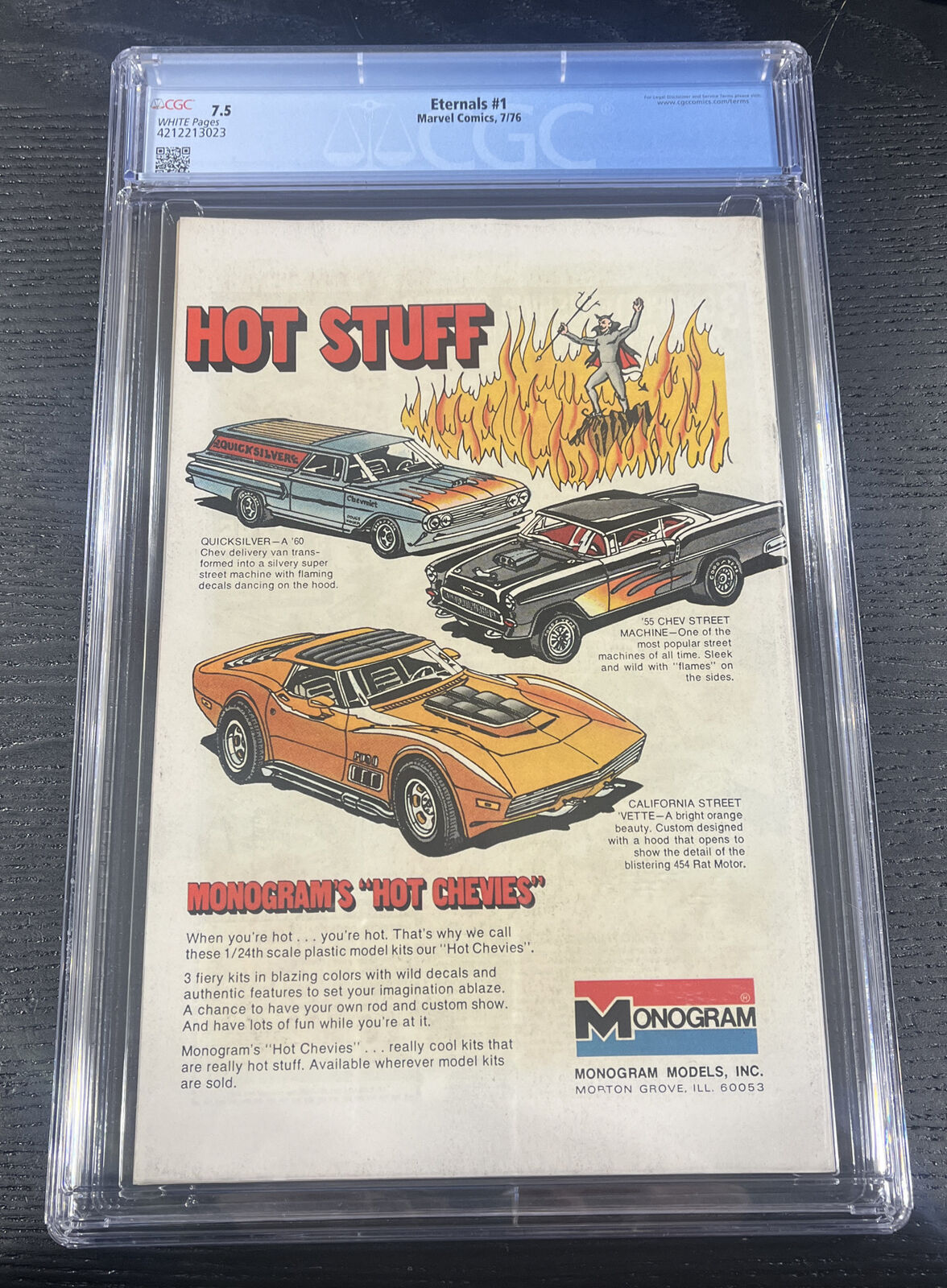 Eternals #1 (1976) - CGC 7.5 - 1st App & Origin - Jack Kirby - Marvel Comics