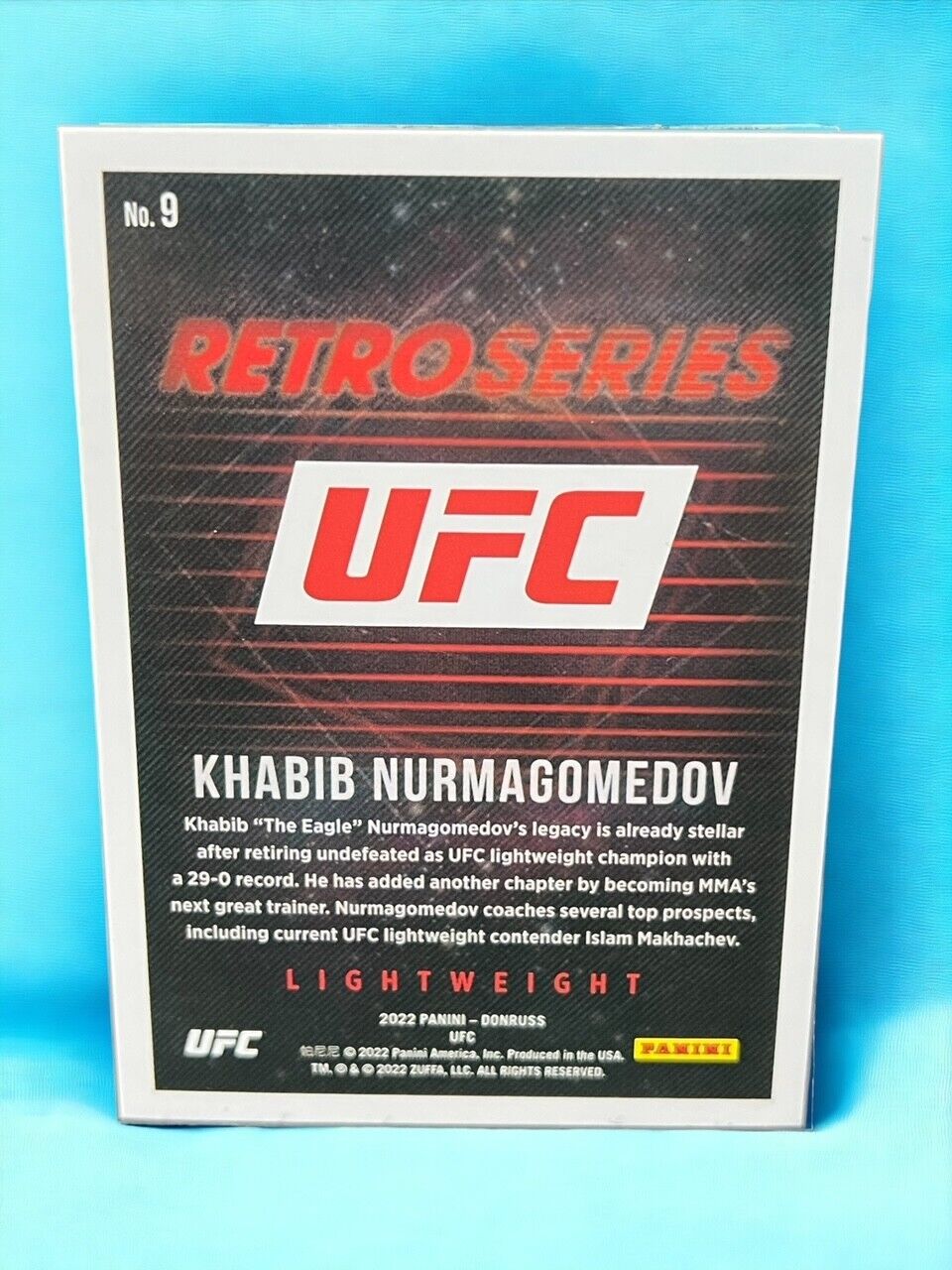 2022 Donruss UFC - Retro Series Press Proof #9 Khabib Nurmagomedov 1 of 1